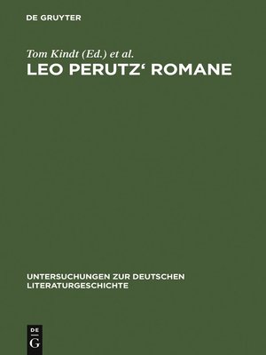 cover image of Leo Perutz' Romane